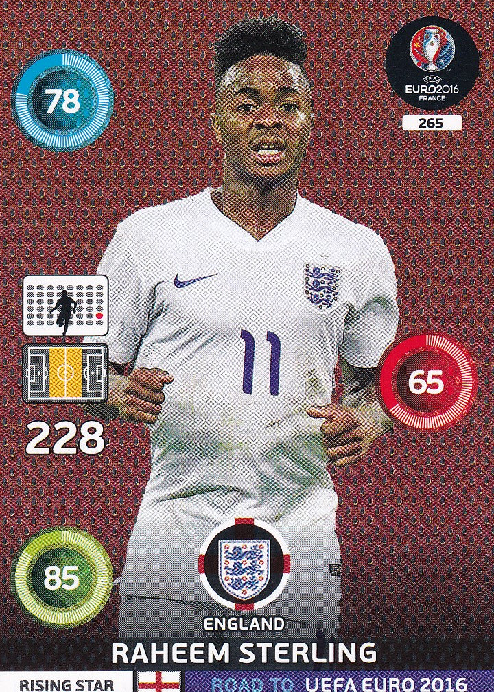 265. RAHEEM STERLING - ENGLAND - ONE TO WATCH