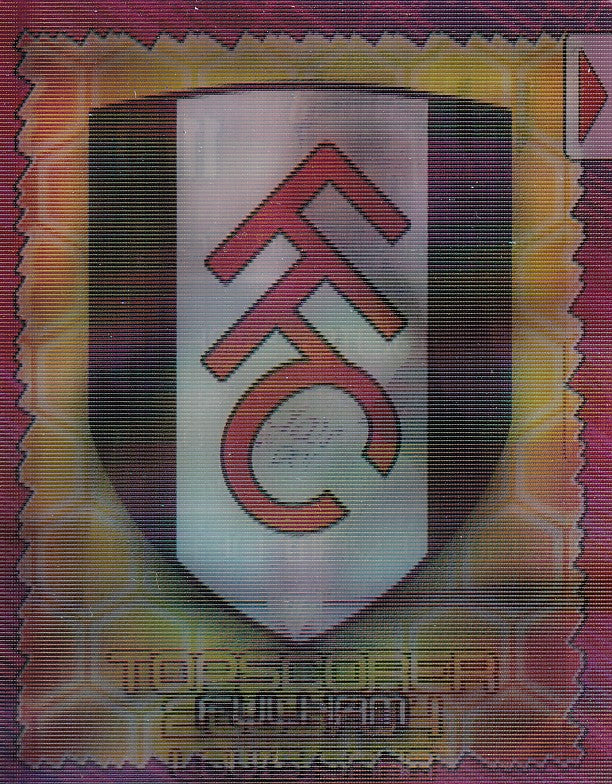 110. FULLHAM BADGE - LOUIS SAHA - EDWIN VAN DER SAR - 3D FLIX-PIX