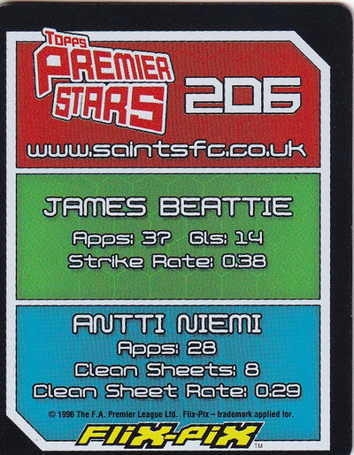 206. SOUTHAMPTON BADGE - JAMES BEATTIE - ANTTI NIEMI - 3D FLIX-PIX