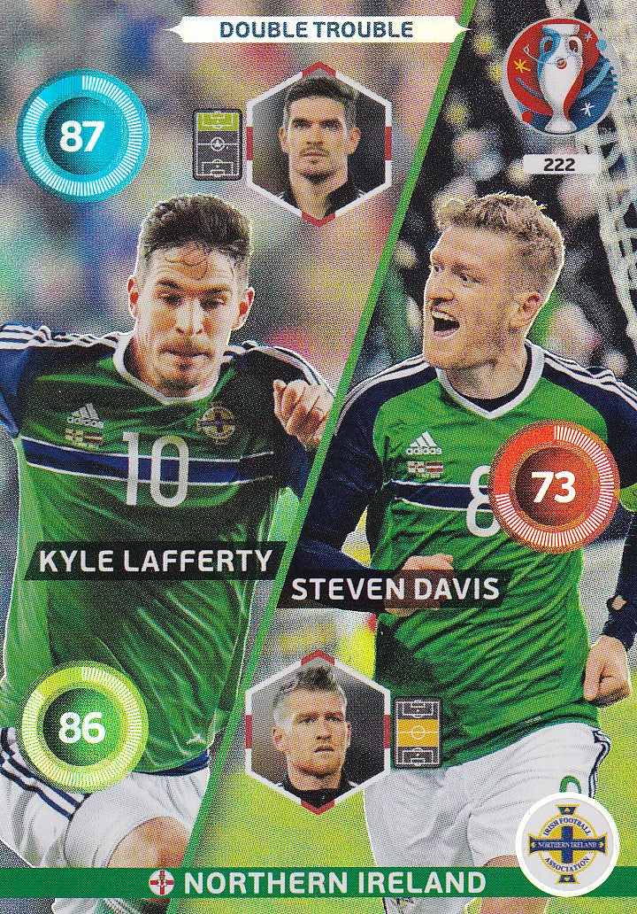 222. KYLE LAFFERTY - STEVEN DAVIS - NORTHERN IRELAND - DOUBLE TROUBLE