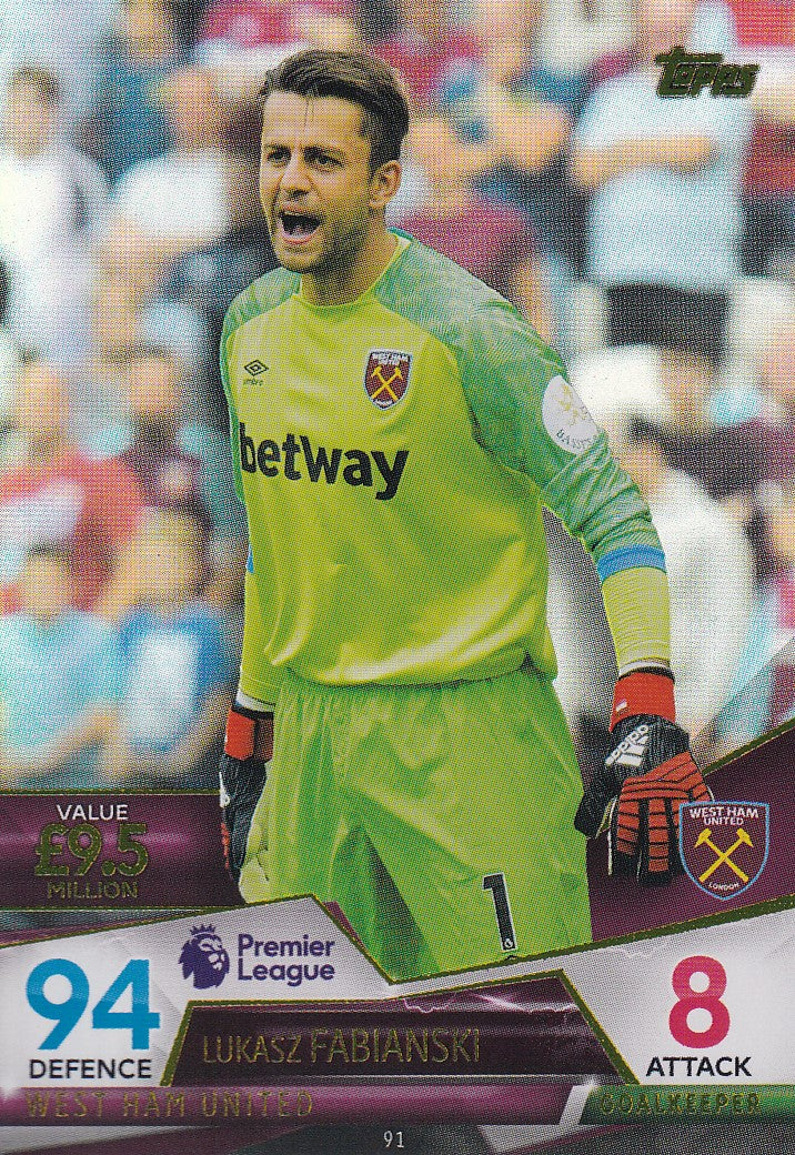 091. LUKASZ FABIANSKI - WEST HAM UNITED