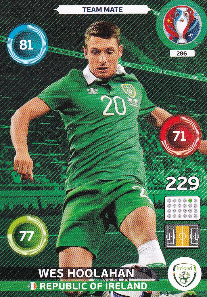 286. WES HOOLAHAN - REPUBLIC OF IRELAND