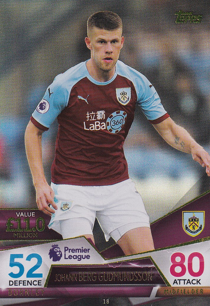 018. JOHANN BERG GUDMUNDSSON - BURNLEY