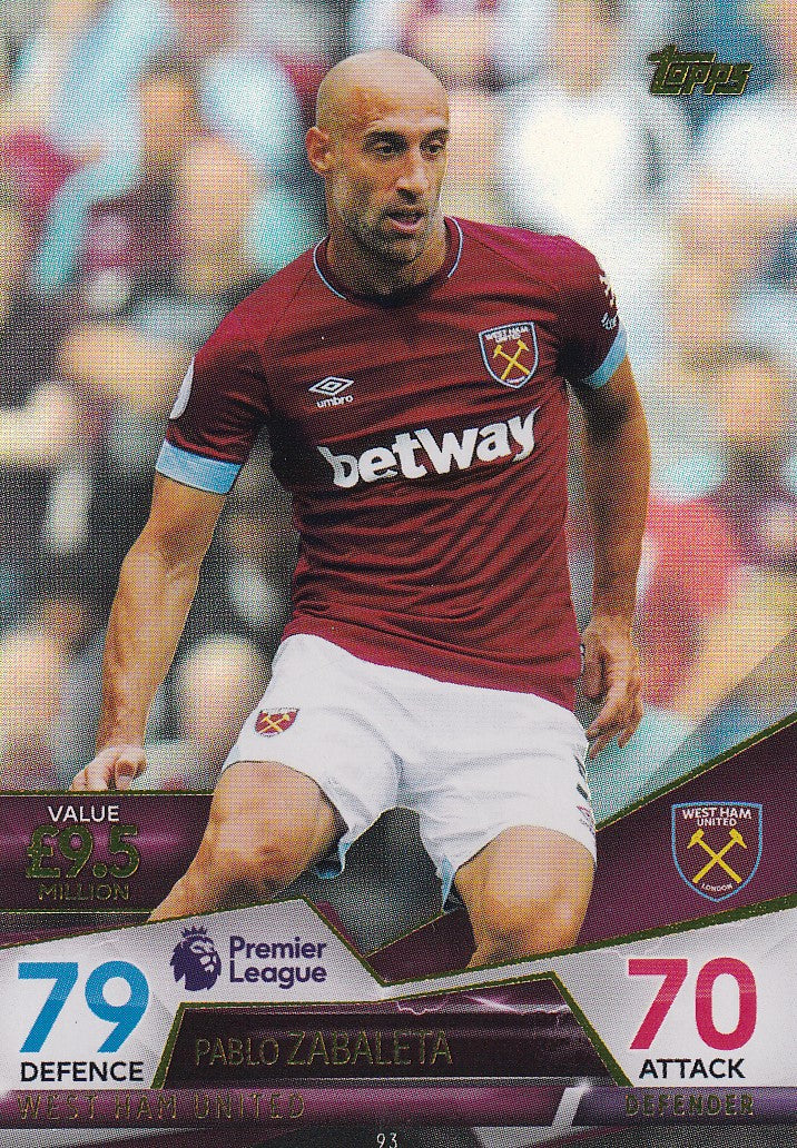 093. PABLO ZABALETA - WEST HAM UNITED