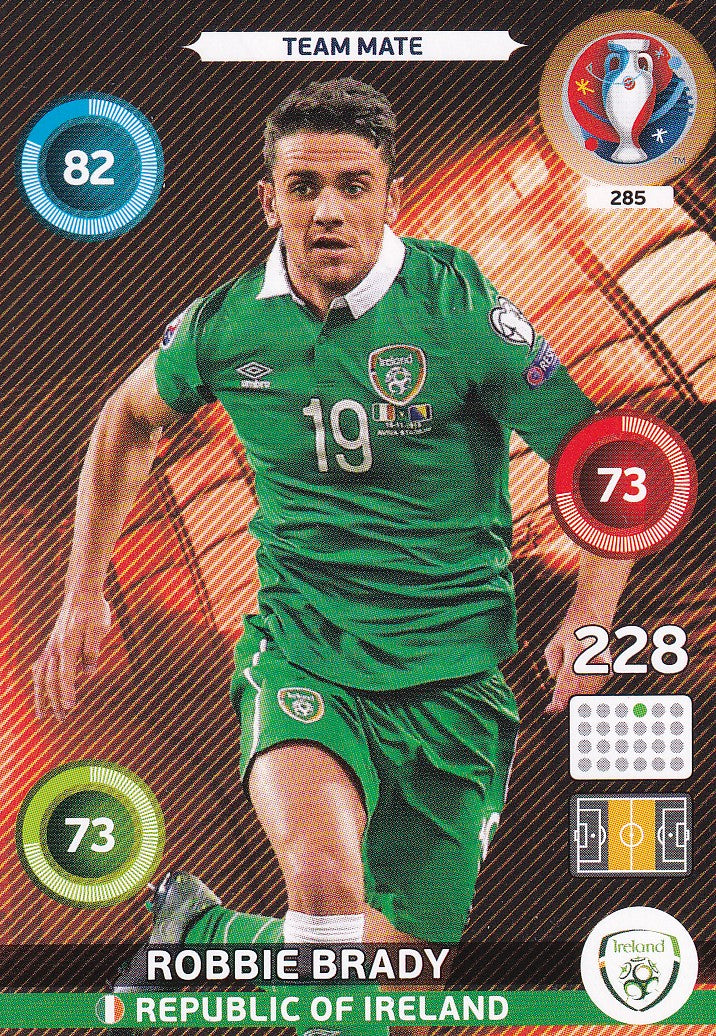 285. ROBBIE BRADY - REPUBLIC OF IRELAND