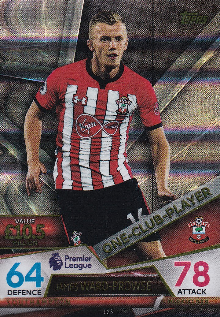 123. JAMES WARD-PROWSE - SOUTHAMPTON - ONE-CLUB-PLAYER