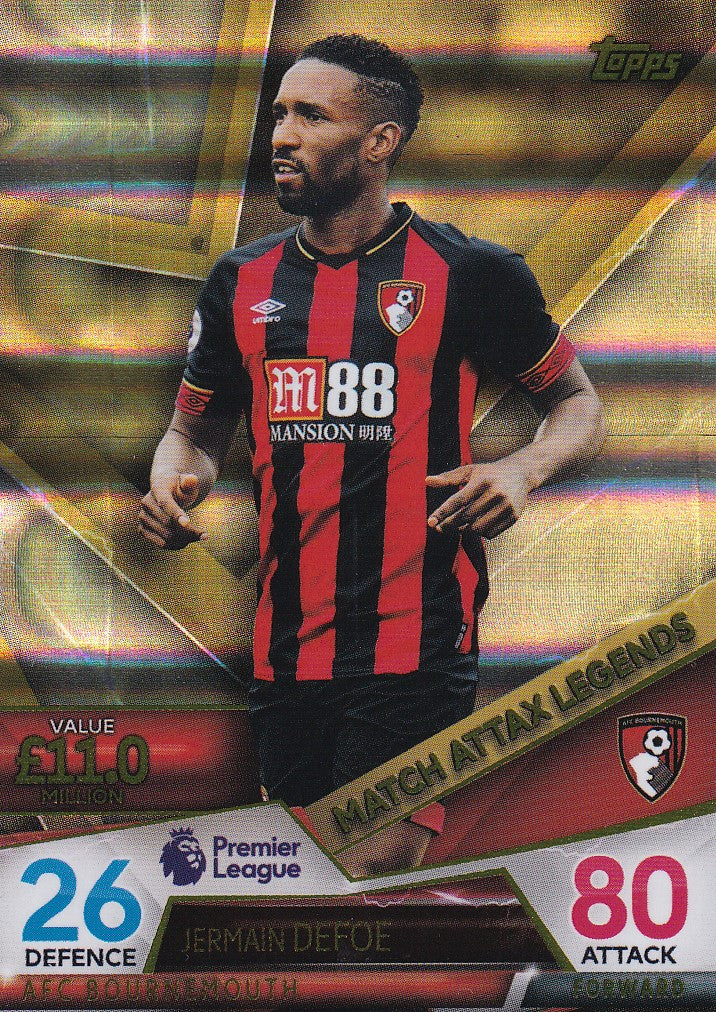 126. JERMAIN DEFOE - BOURNEMOUTH - MATCH ATTAX LEGENDS
