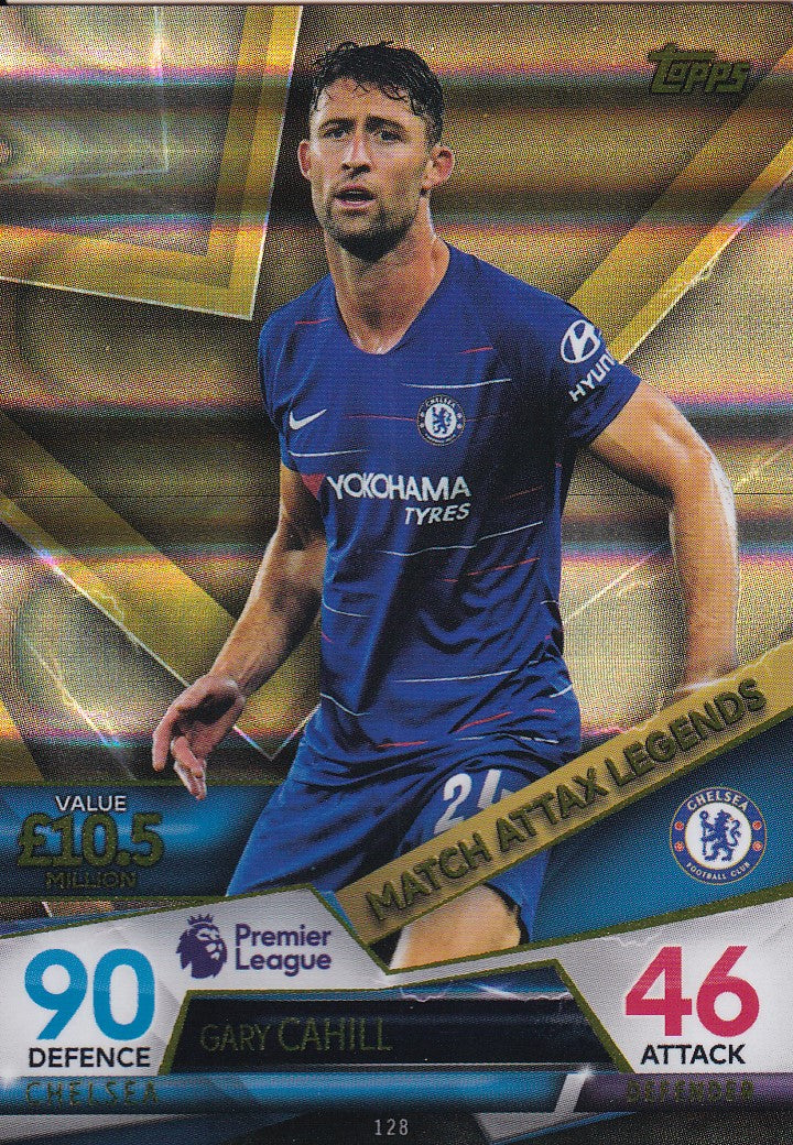 128. GARY CAHILL - CHELSEA - MATCH ATTAX LEGENDS