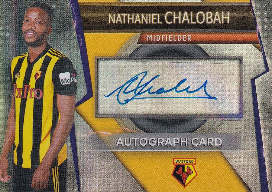 NATHANIEL CHALOBAH - WATFORD - AUTOGRAPH CARD