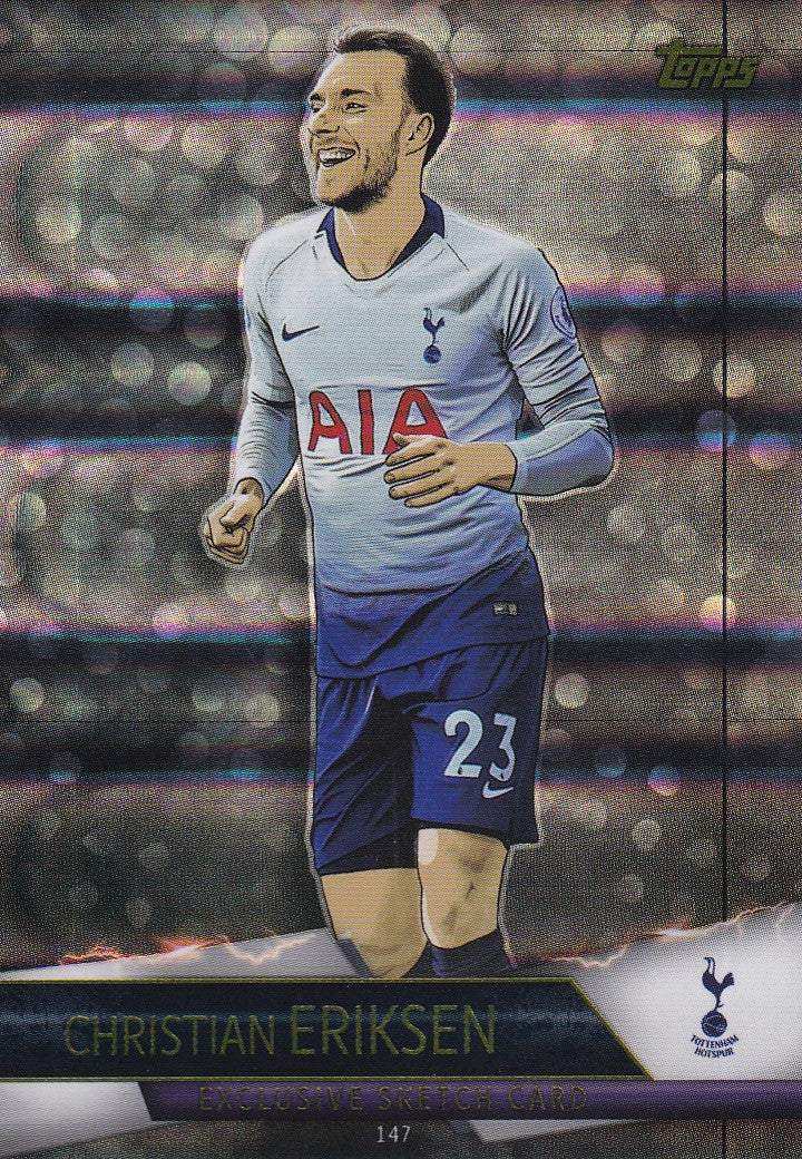 147. CHRISTIAN ERIKSEN - TOTTENHAM - EXCLUSIVE SKETCH CARD