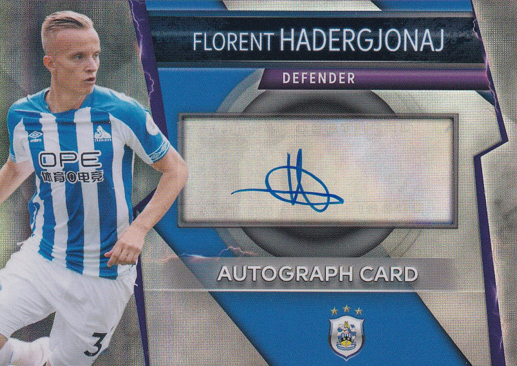 FLORENT HADERGJONAJ  - HUDDERSFIELD - AUTOGRAPH CARD