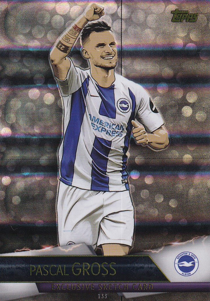 133 PASCAL GROSS - BRIGHTON & HOVE ALBION - EXCLUSIVE SKETCH CARD