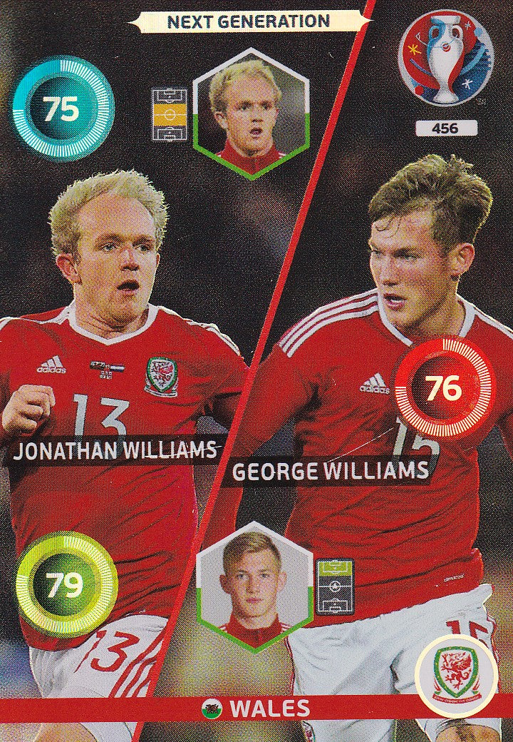 456. JONATHAN WILLIAMS - GEORGE WILLIAMS - WALES - NEXT GENERATION