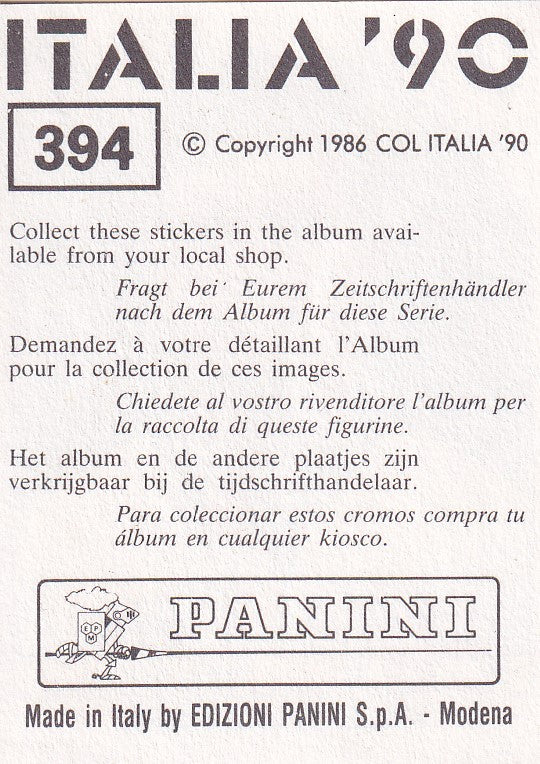 394. PAUL CASCOIGNE - ENGLAND