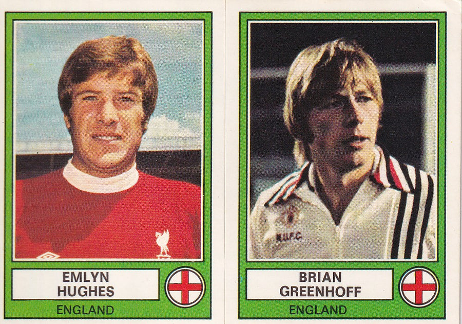 074 - A.B. EMLYN HUGHES - BRIAN GREENHOFF - ENGLAND