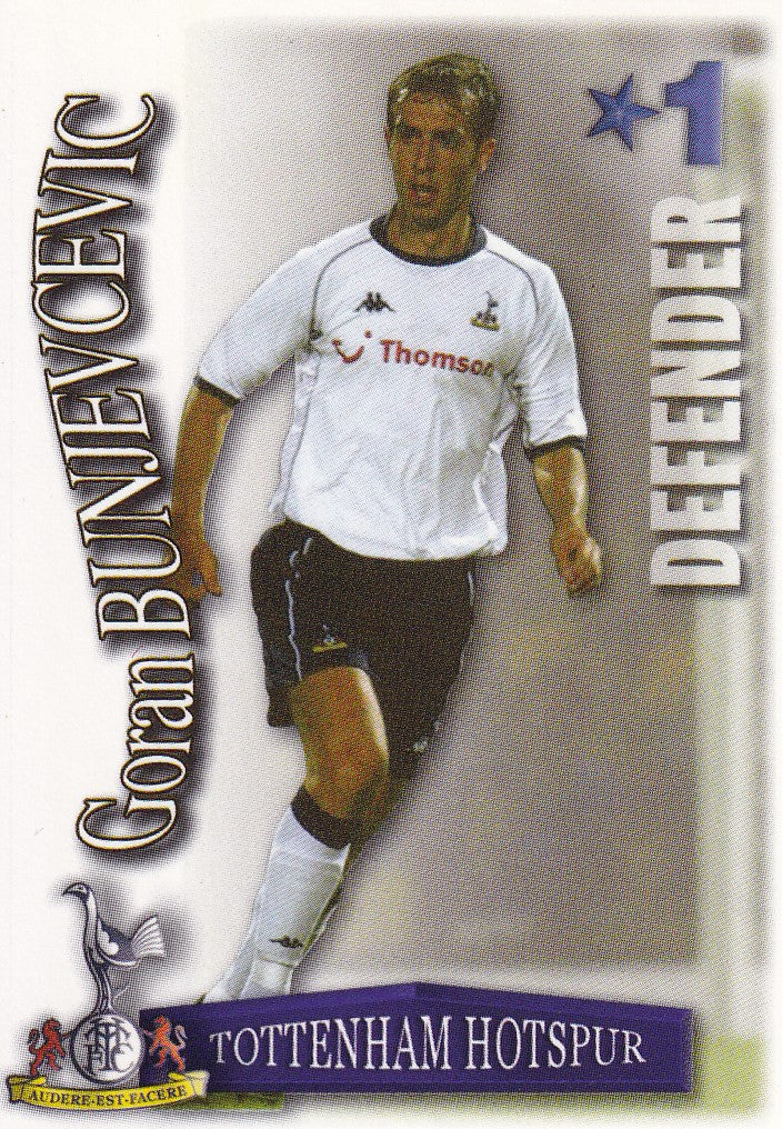 324. GORAN BUNJEVCEVIC - TOTTENHAM HOTSPUR