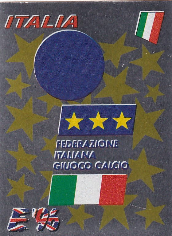 235. ITALIA - NATIONAL TEAM BADGE - SILVER FOIL