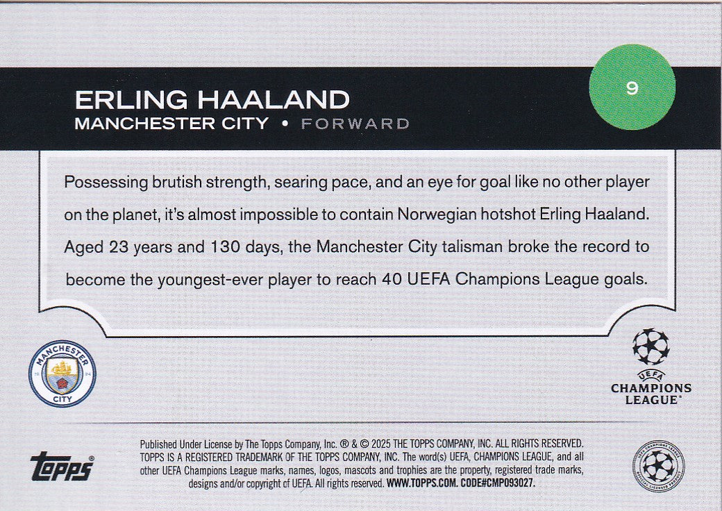 009. ERLING HAALAND - MANCHESTER CITY