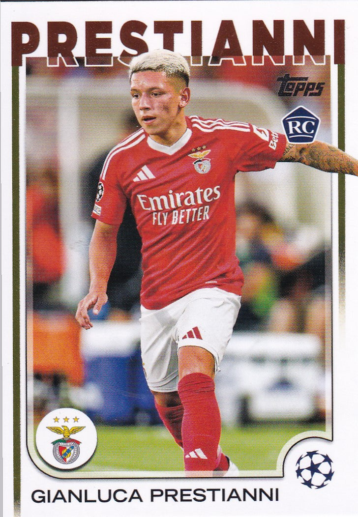 036. GIANLUCA PRESTIANNI - BENFICA - ROOKIE CARD