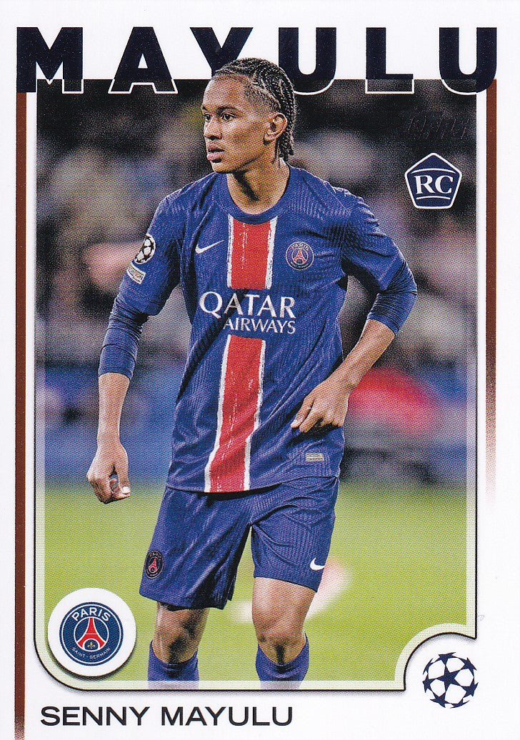 173. SENNY MAYULU - PARIS SAINT-GERMAIN - ROOKIE CARD