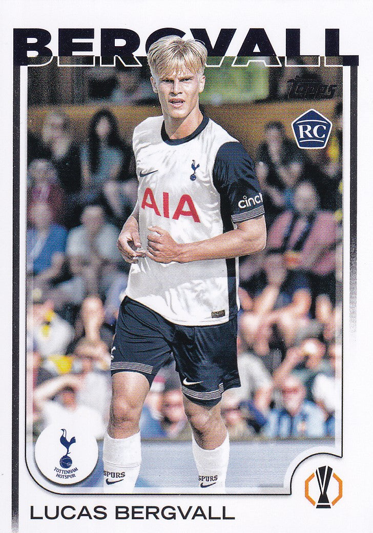 112. LUCAS BERGVALL - TOTTENHAM HOTSPUR - ROOKIE CARD