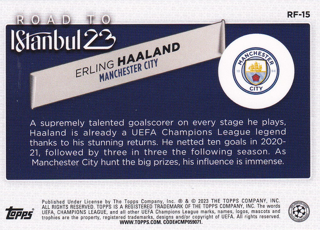 RF-15. ERLING HAALAND - MANCHESTER CITY - ROAD TO ISTANBUL 23
