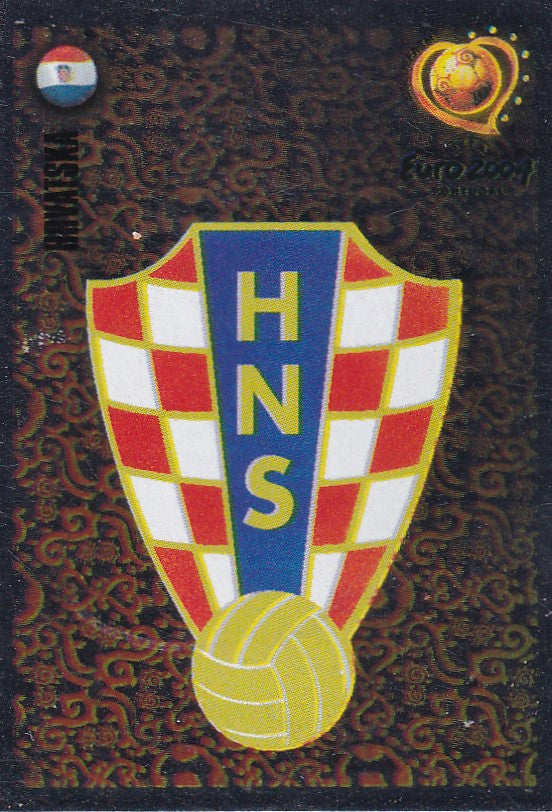 158. HRVATSKA - NATIONAL TEAM BADGE - SILVER FOIL