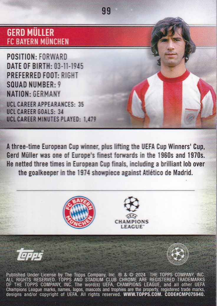 099. GERD MULLER - BAYERN MUNCHEN