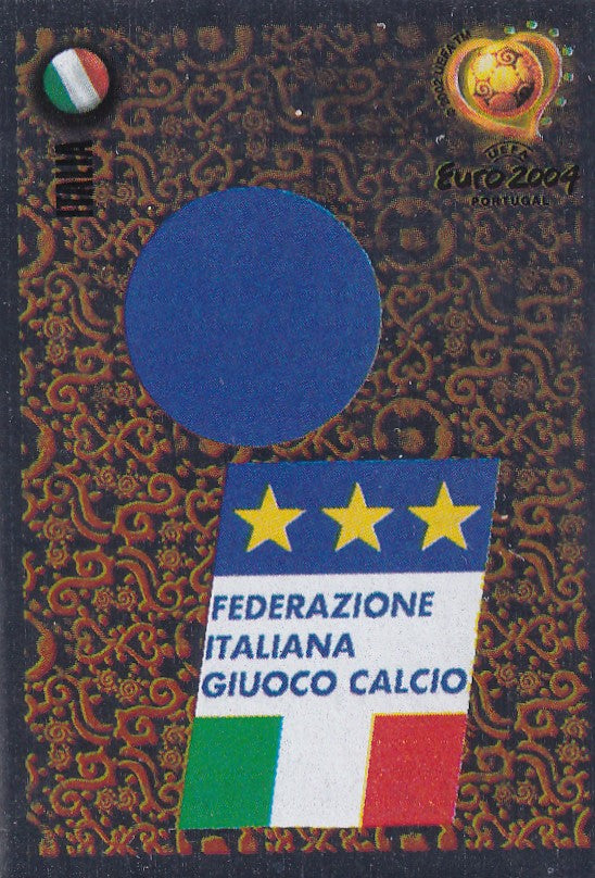 221. ITALIA - NATIONAL TEAM BADGE - SILVER FOIL