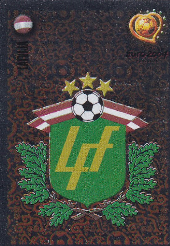 254. LATVIJA - NATIONAL TEAM BADGE - SILVER FOIL