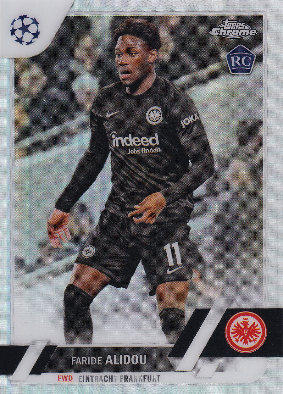 035. FARIDE ALIDOU - EINTRACHT FRANKFURT - ROOKIE CARD - REFRACTOR