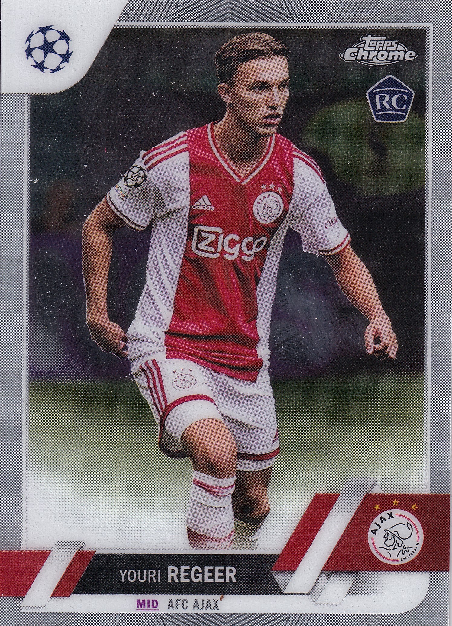 179. YOURI REGEER - AFC AJAX - ROOKIE CARD