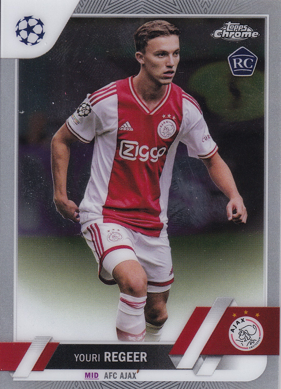 179. YOURI REGEER - AFC AJAX - ROOKIE CARD