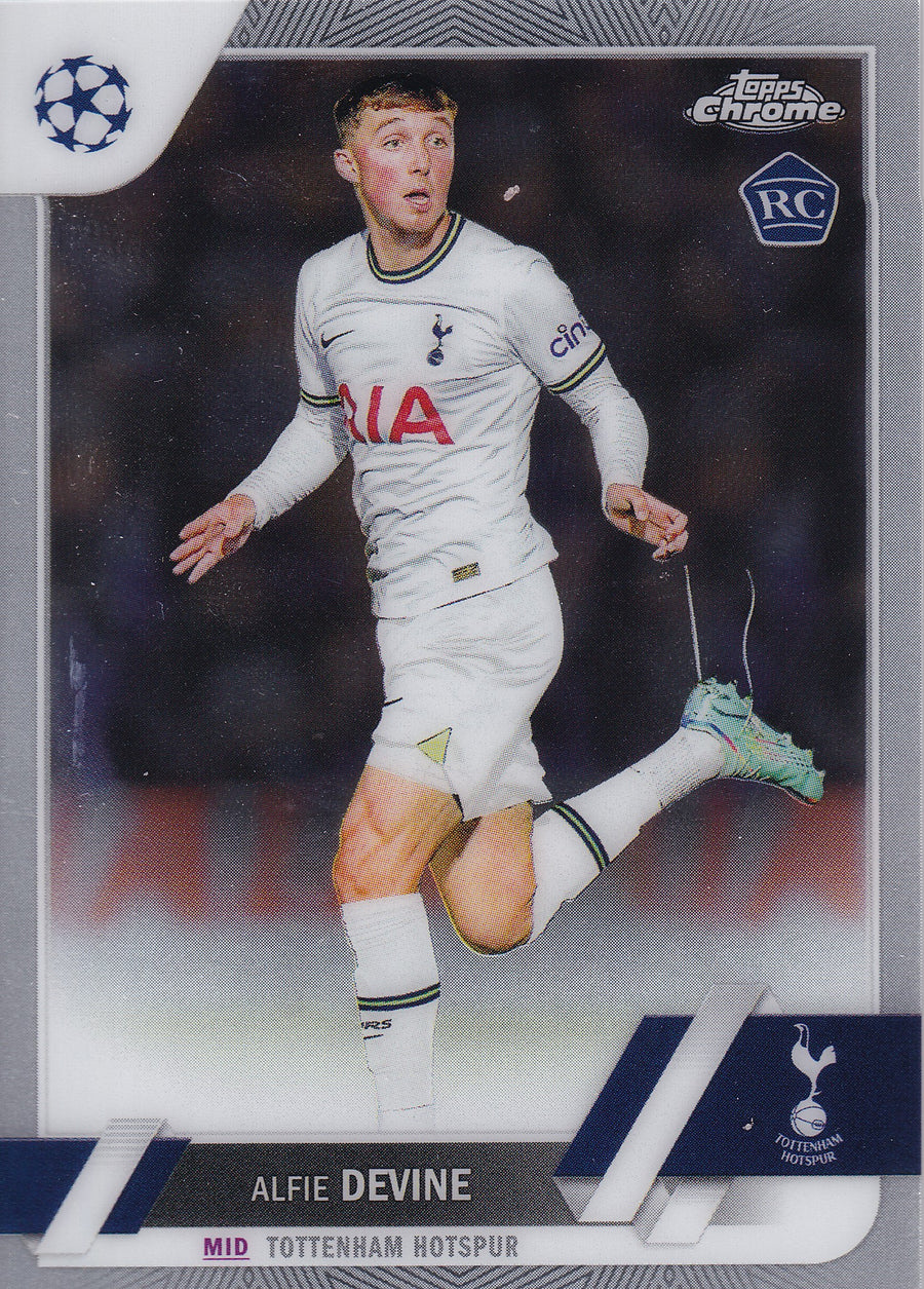 129. ALFIE DEVINE - TOTTENHAM HOTSPUR - ROOKIE CARD