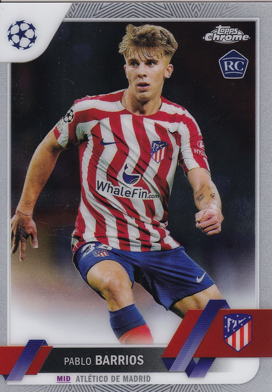 157. PABLO BARRIOS - ATLETICO DE MADRID - ROOKIE CARD