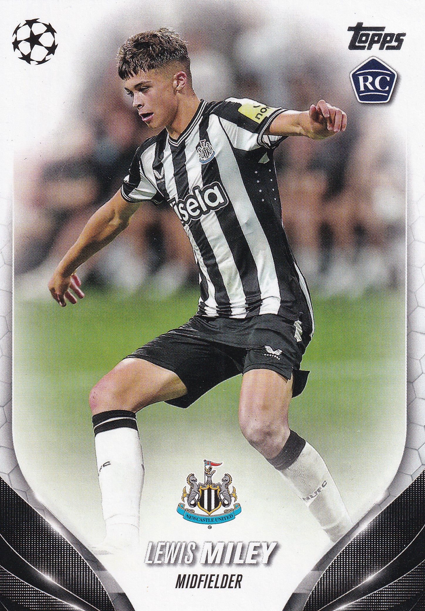 031. LEWIS MILEY - NEWCASTLE UNITED - ROOKIE CARD