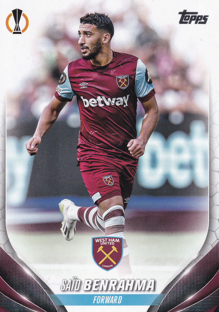 103. SAID BENRAHMA - WEST HAM UNITED