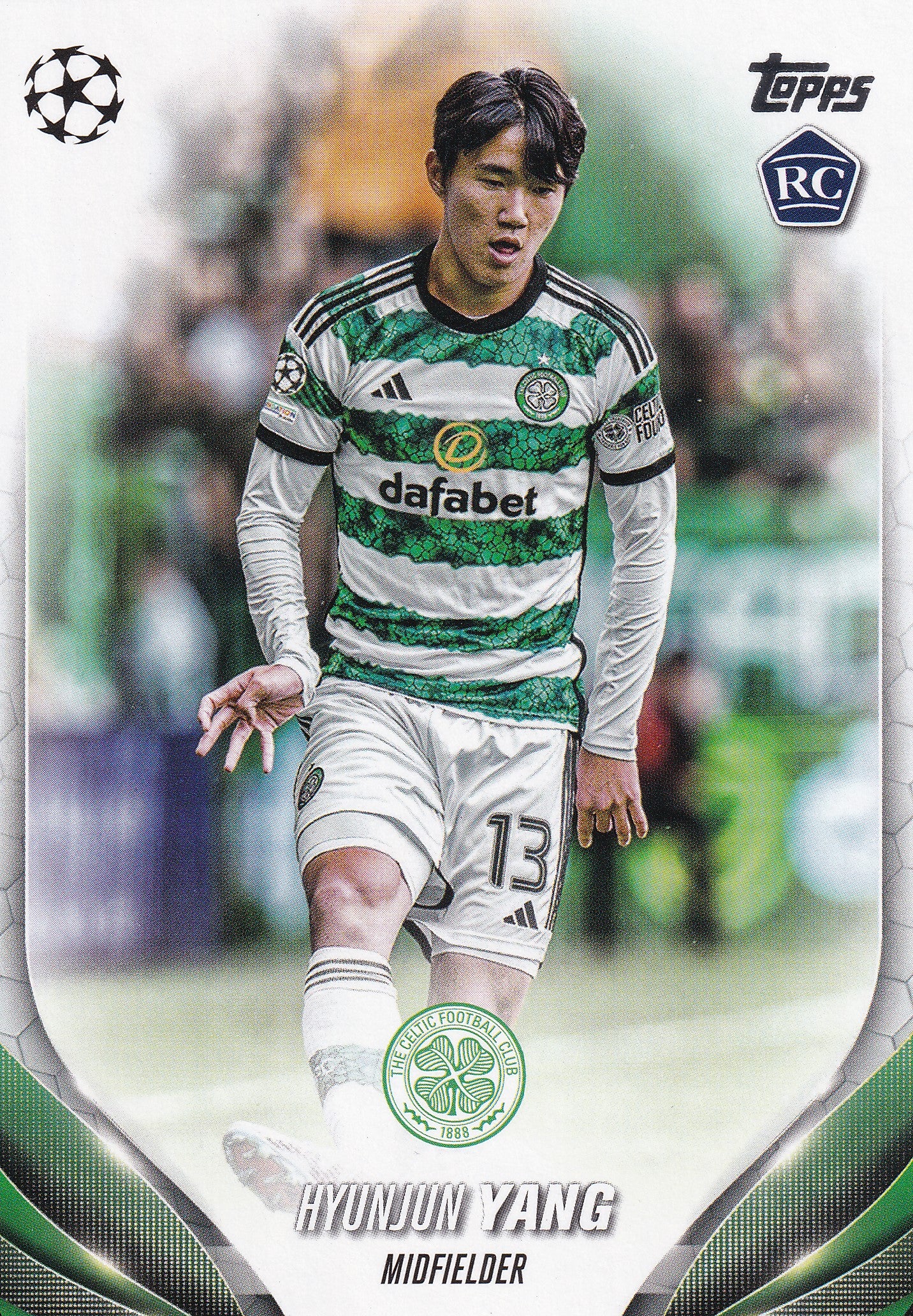 083. HYUNJUN YANG - CELTIC - ROOKIE CARD