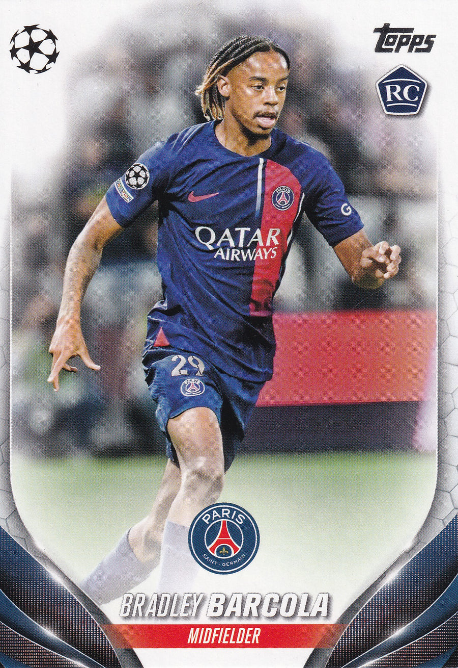 069. BRADLEY BARCOLA - PARIS SAINT-GERMAIN - ROOKIE CARD