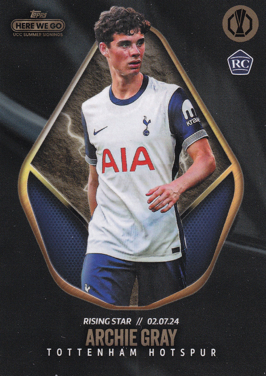 ARCHIE GRAY - TOTTENHAM HOTSPUR - ROOKIE CARD - RISING STAR