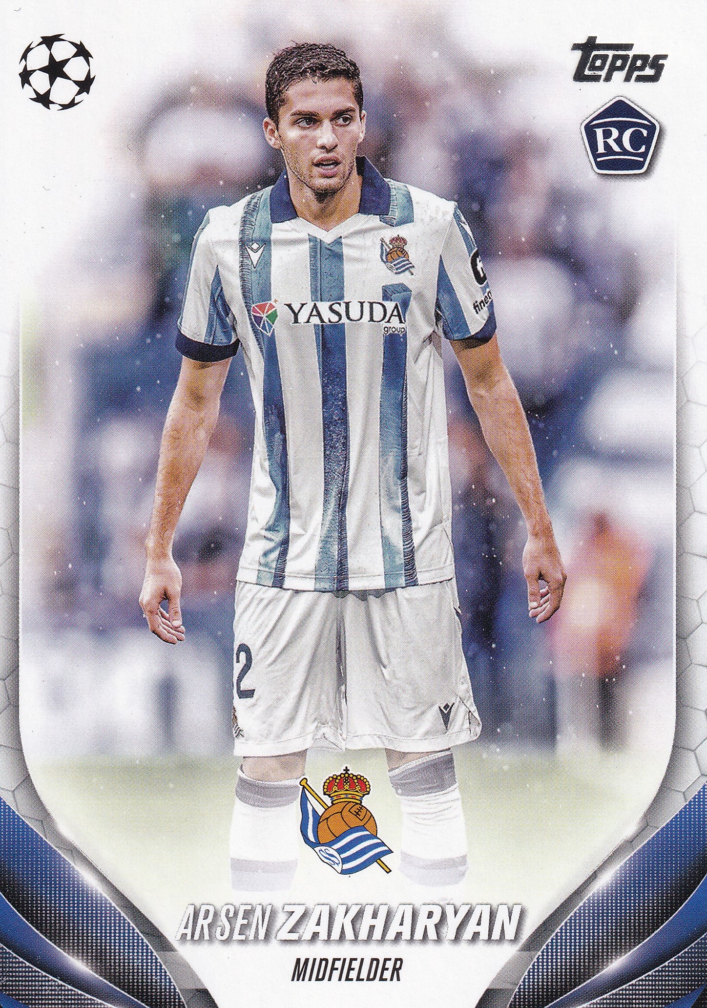 141. ARSEN ZAKHARYAN - REAL SOCIEDAD - ROOKIE CARD
