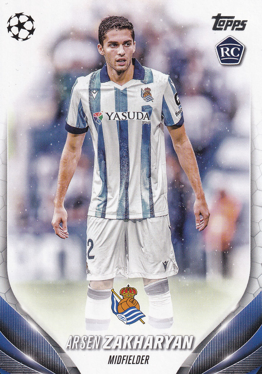 141. ARSEN ZAKHARYAN - REAL SOCIEDAD - ROOKIE CARD