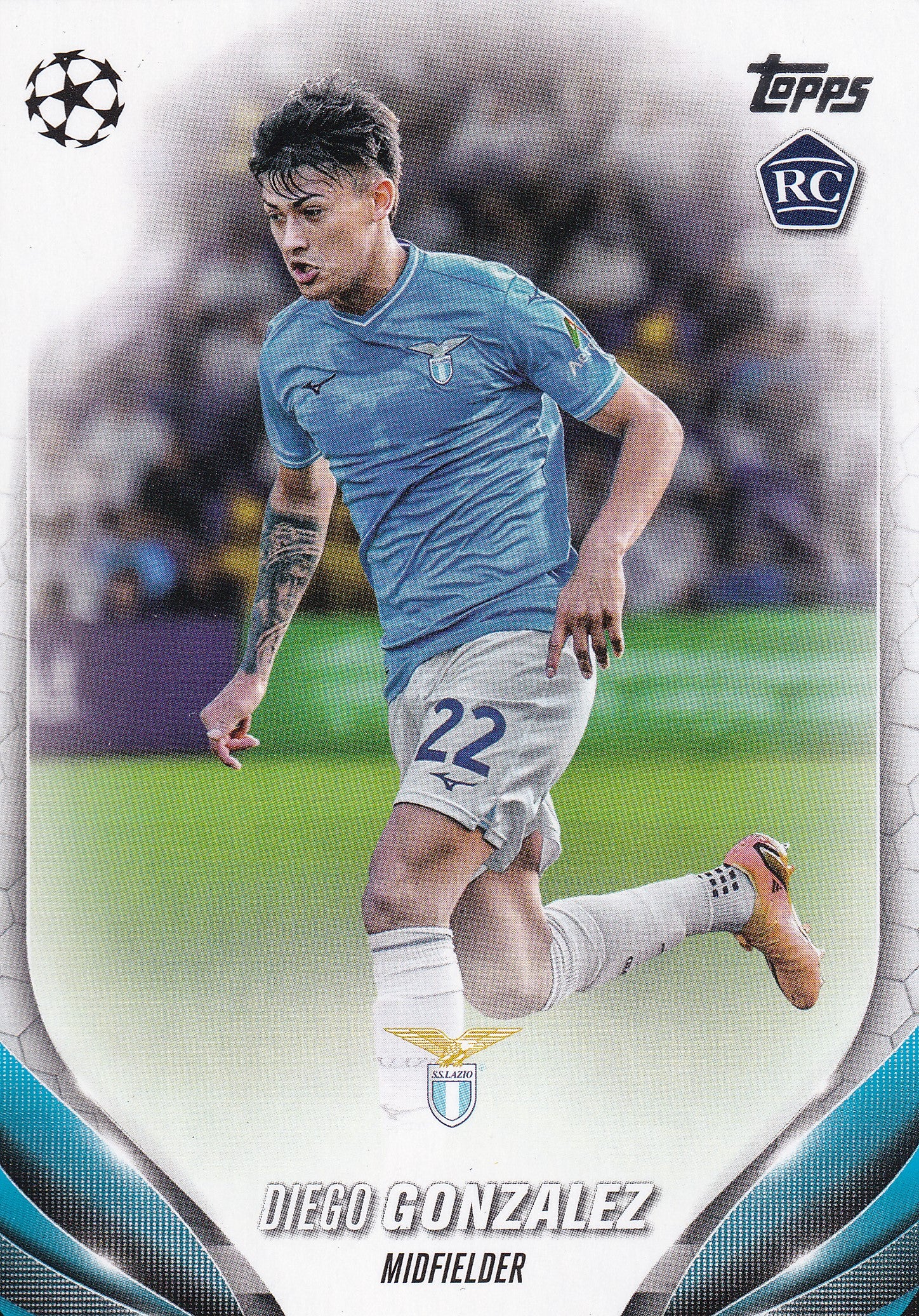 125. DIEGO GONZALEZ - LAZIO - ROOKIE CARD