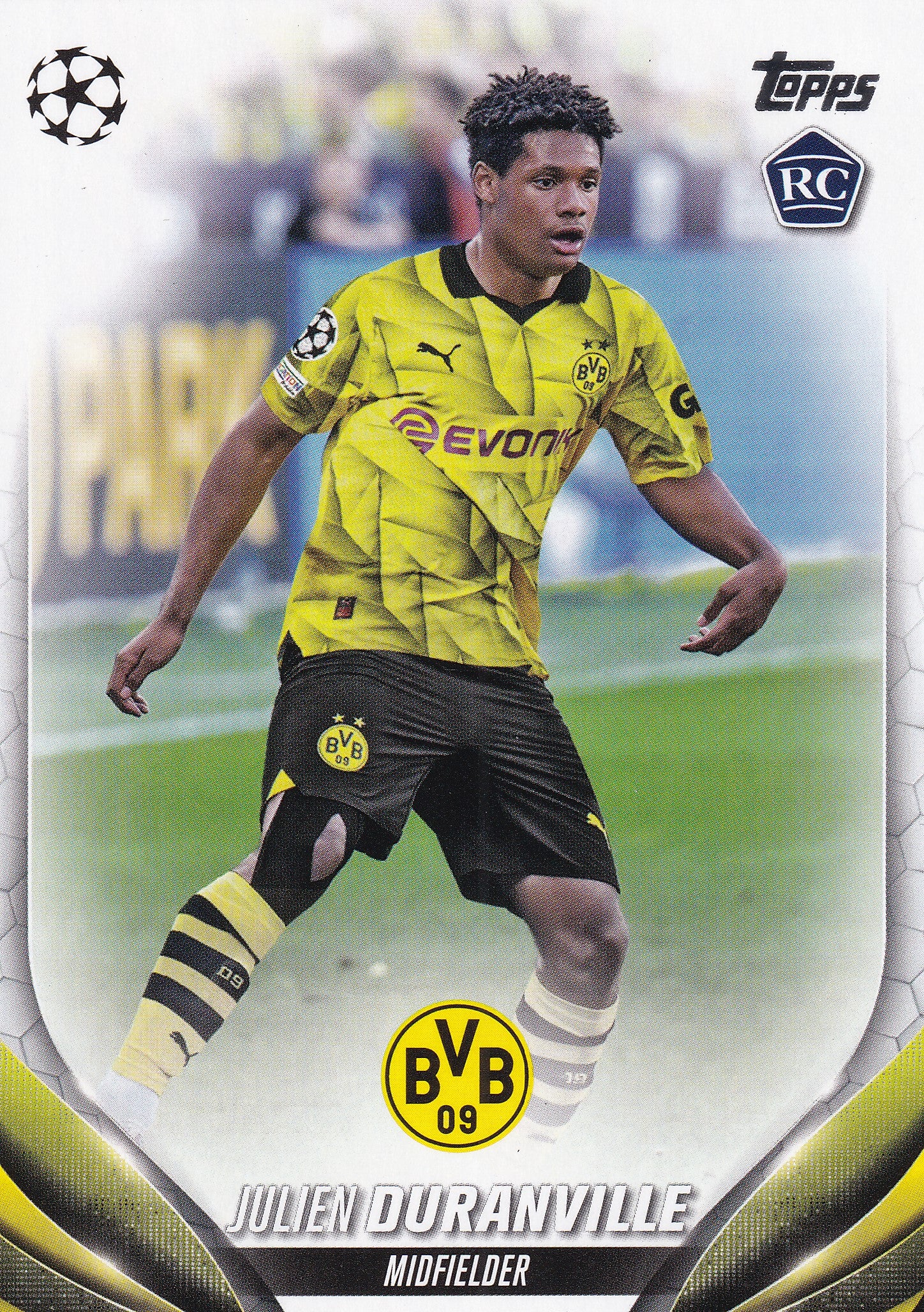 191. JULIEN DURANVILLE - BORUSSIA DORTMUND - ROOKIE CARD