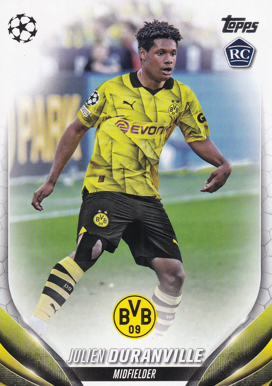 191. JULIEN DURANVILLE - BORUSSIA DORTMUND - ROOKIE CARD
