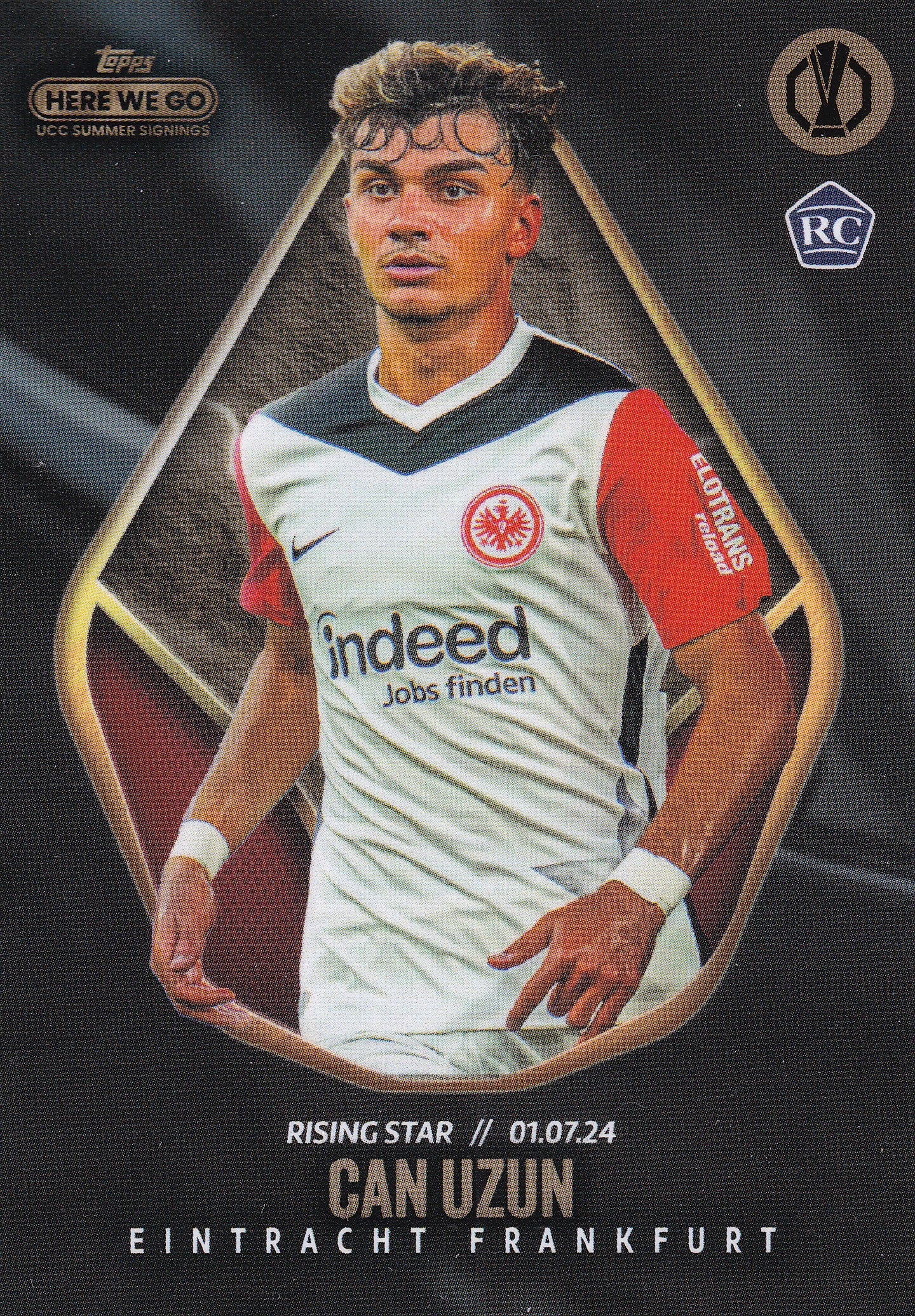 CAN UZUN - EINTRACHT FRANKFURT - ROOKIE CARD - RISING STAR