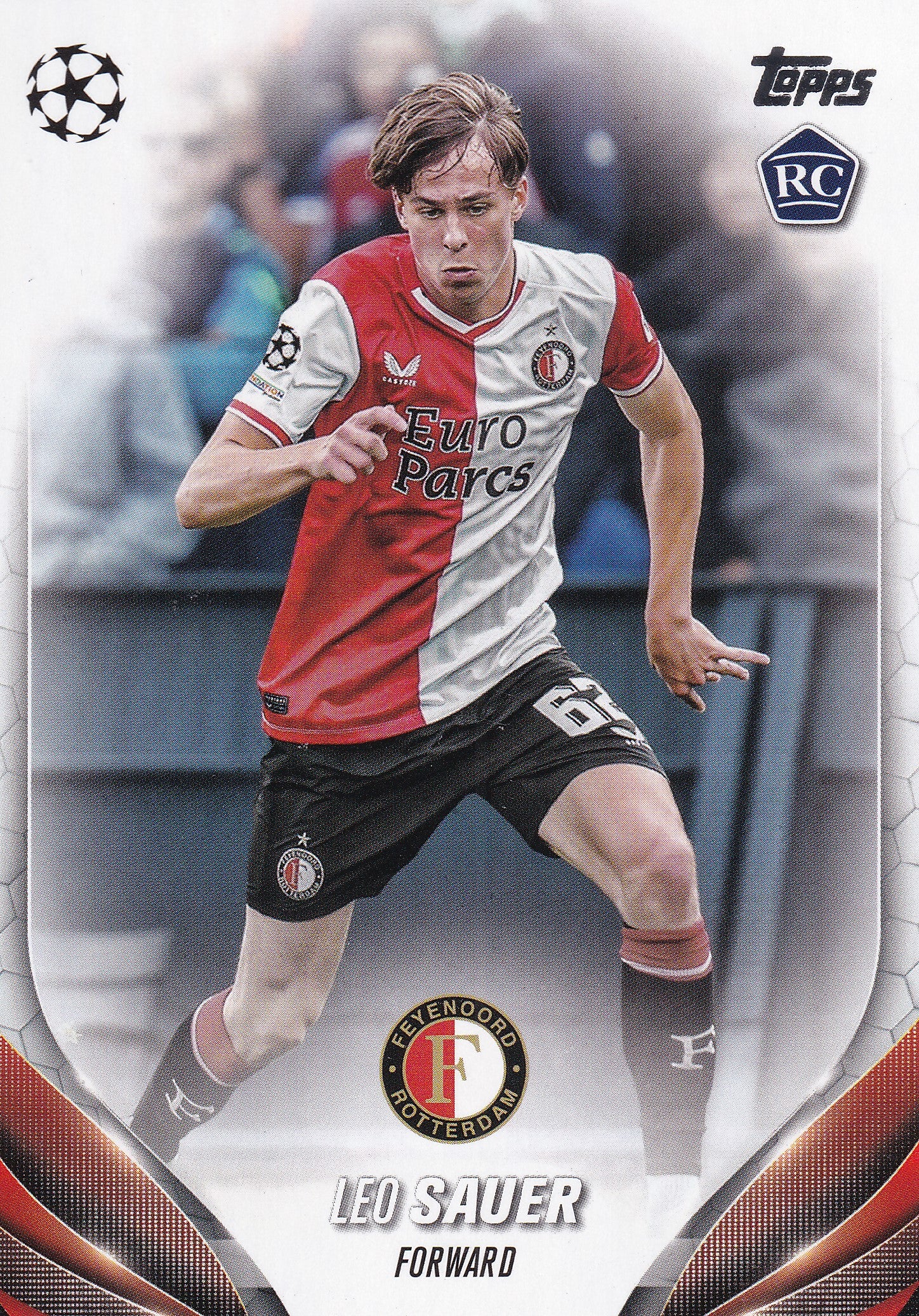 129. LEO SAUER - FEYENOORD - ROOKIE CARD