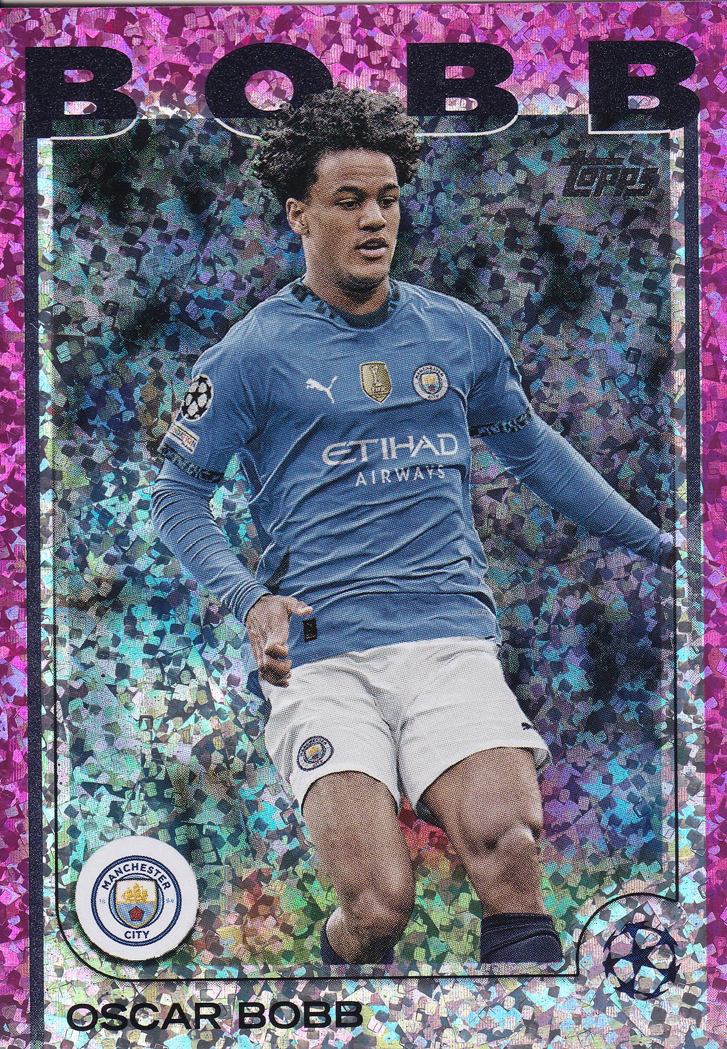 091. OSCAR BOBB - MANCHESTER CITY - PINK SPARKLE