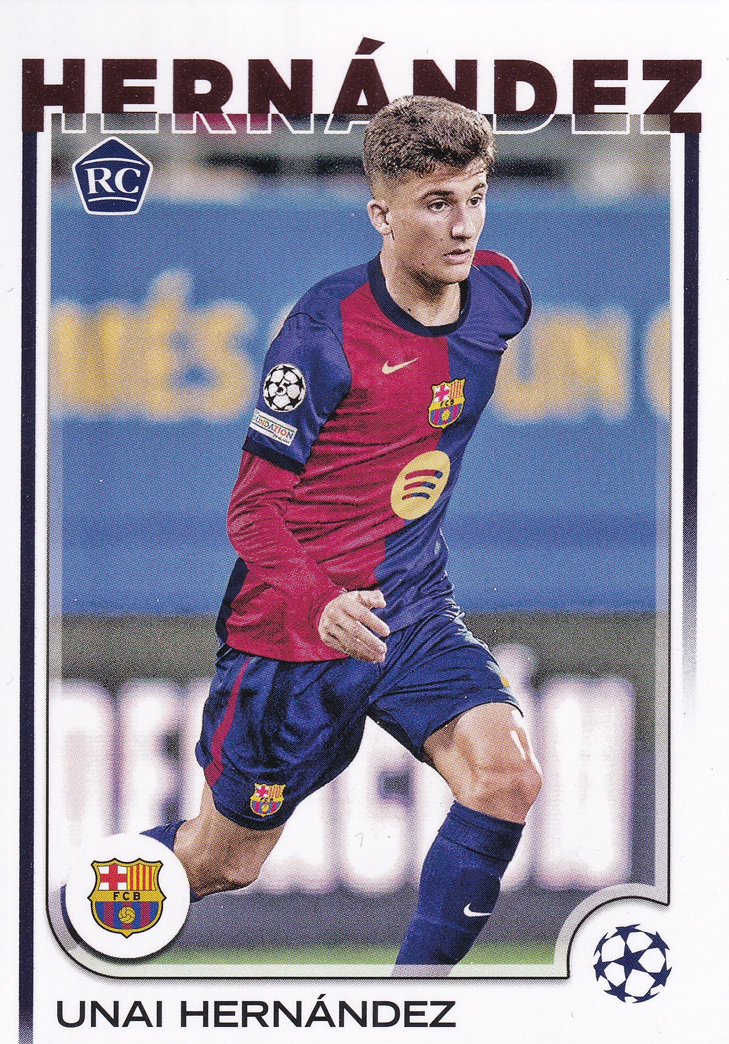 052. UNAI HERNANDEZ - BARCELONA - ROOKIE CARD
