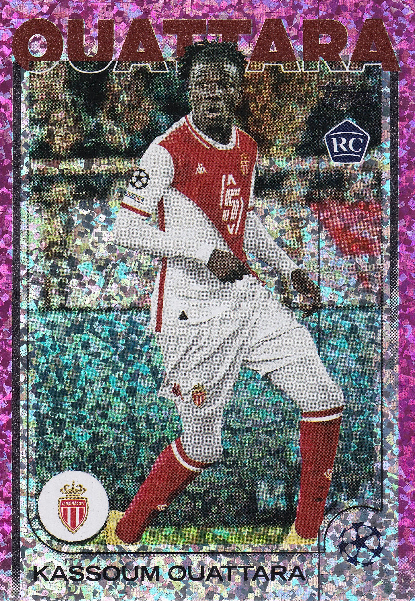 103. KASSOUM OUATTARA - MONACO - ROOKIE CARD - PINK SPARKLE